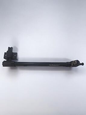 FORGERIGHT 10-inch Black Aluminum Fence Magnetic Protector Gate Latch